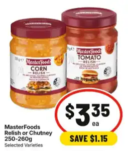 IGA MasterFoods Relish or Chutney offer