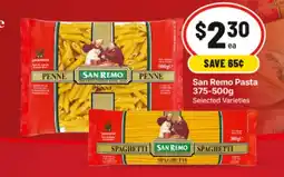 IGA San Remo Pasta offer