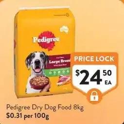 Foodworks Pedigree Dry Dog Food offer