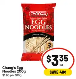 IGA Chang's Egg Noodles offer