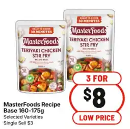 IGA MasterFoods Teriyaki Chicken Stir Fry Recipe Base offer