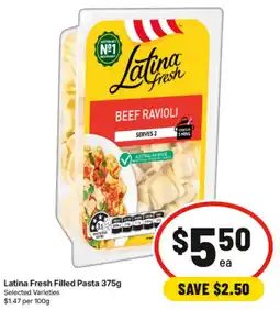 IGA Latina Fresh Filled Pasta offer
