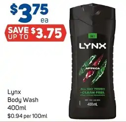 Foodland Lynx Body Wash offer