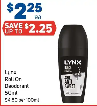 Foodland Lynx Roll On Deodorant offer