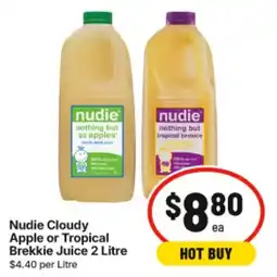 IGA Nudie Cloudy Apple or Tropical Brekkie Juice offer