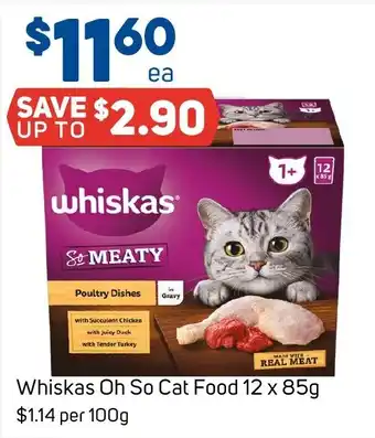 Foodland Whiskas Oh So Cat Food offer