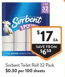 Foodworks Sorbent Toilet Roll offer