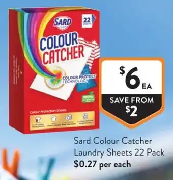 Foodworks Sard Colour Catcher Laundry Sheets offer