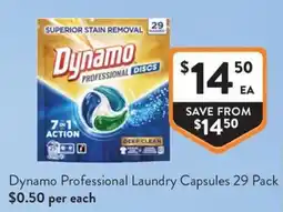 Foodworks Dynamo Professional Laundry Capsules offer