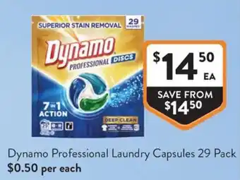 Foodworks Dynamo Professional Laundry Capsules offer