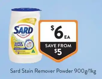 Foodworks Sard Stain Remover Powder offer