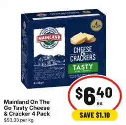 IGA Mainland On The Go Tasty Cheese & Cracker offer