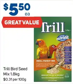 Foodland Trill Bird Seed Mix offer