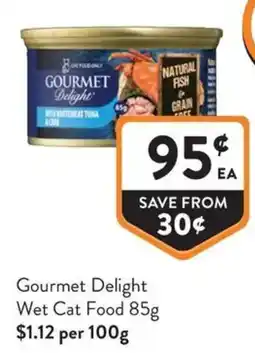Foodworks Gourmet Delight Wet Cat Food offer
