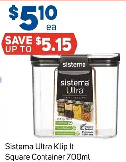 Foodland Sistema Ultra Klip It Square Container offer
