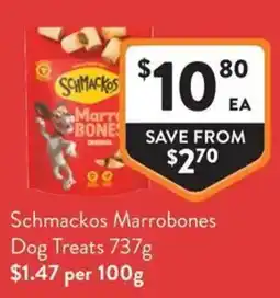 Foodworks Schmackos Marrobones offer