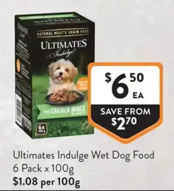 Foodworks Ultimates Indulge Wet Dog Food offer