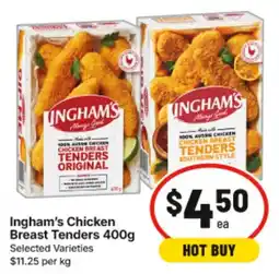 IGA Ingham's Chicken Breast Tenders offer