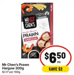 IGA Mr Chen's Prawn Hargow offer