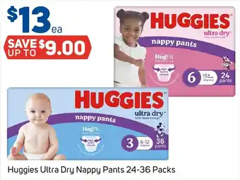 Foodland Huggies Ultra Dry Nappy Pants offer