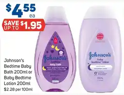 Foodland Johnson's Bedtime Baby Bath or Baby Bedtime Lotion offer
