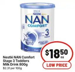 IGA Nestlé NAN Comfort Stage 3 Toddlers Milk Drink offer
