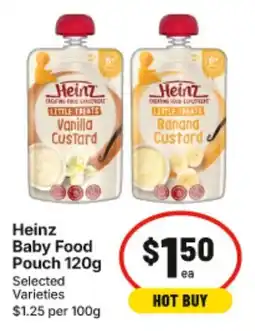 IGA Heinz Baby Food Pouch offer