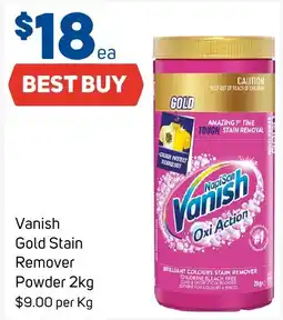 Foodland Vanish Gold Stain Remover Powder offer