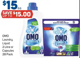 Foodland OMO Laundry Liquid or Capsules offer