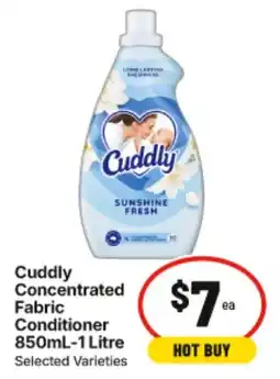 IGA Cuddly Concentrated Fabric Conditioner offer