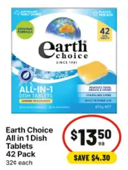 IGA Earth Choice All in 1 Dish Tablets offer