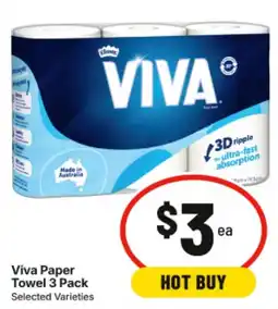 IGA Viva Paper Towel 3 Pack offer