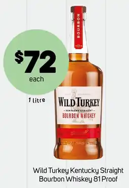 Foodland Wild Turkey Kentucky Straight Bourbon Whiskey offer