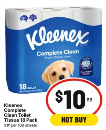IGA Kleenex Complete Clean Toilet Tissue offer