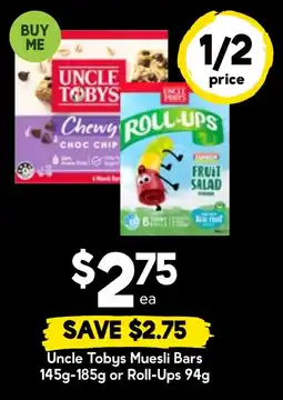 Drakes Uncle Tobys Muesli Bars offer