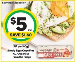 Woolworths Simply Eggs Cage Free offer