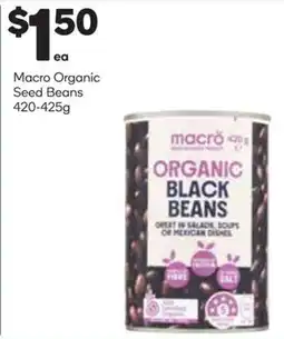 Woolworths Macro Organic Seed Beans offer