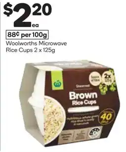 Woolworths Woolworths Brown Rice Cups offer