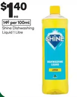Woolworths Shine Dishwashing Liquid offer