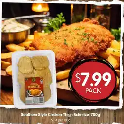 Spudshed Southern Style Chicken Thigh Schnitzel offer