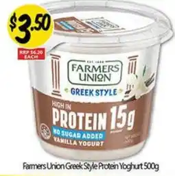 NQR Farmers Union Greek Style Protein Yoghurt offer