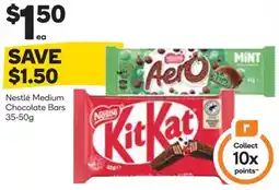 Woolworths Nestlé Medium Chocolate Bars offer