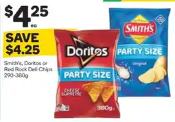 Woolworths Smith's, Doritos or Red Rock Deli Chips offer