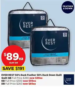 Spotlight Ever Rest 50% Duck Feather 50% Duck Down Quilt offer