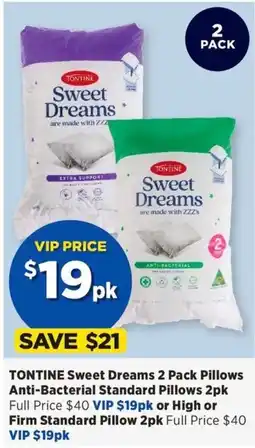 Spotlight Tontine Sweet Dreams Standard Pillows offer