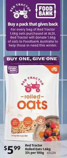 ALDI Red Tractor Rolled Oats offer