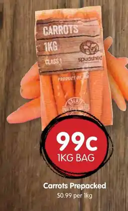 Spudshed Carrots Prepacked offer