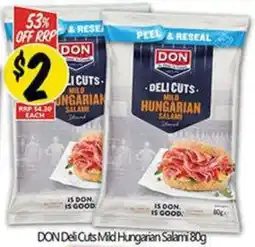 NQR DON Deli Cuts Mild Hungarian Salami offer