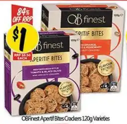 NQR OBFinest Apertif Bites Crackers Varieties offer