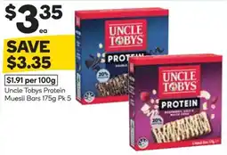 Woolworths Uncle Tobys Protein Muesli Bars offer